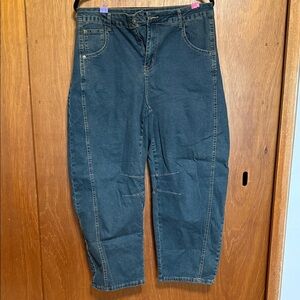 Women’s unbranded Dark Blue Denim Barrel Leg Jeans